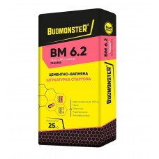 BudmonsteR BM 6.2 Штукатурка цементно-вапняна стартова (25 кг)