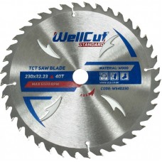 WellCut Standart Круг (диск) пильний по дереву 230x22, 2 мм 40Т