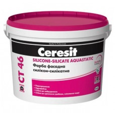 CERESIT CT-46 Фарба фасадна силікон-силікатна База B (14 кг/10 л)