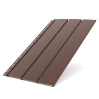 Гладкая коричневая панель софита Bryza 305x4000 мм (1,22 м2)