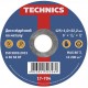 Technics Круг (диск) отрезной по металлу 125x1x22,2 мм