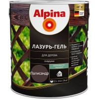 Alpina Lasur-Gel лазур-гель для деревини шовковисто-матова палісандр (2,5 л)