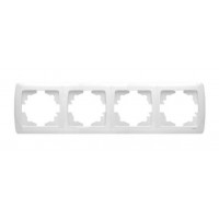 Електрика VIKO Carmen Рамка 4-постова горизонтальна Біла