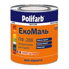 Polifarb ЭКО Эмаль ПФ-266 желто-коричневая (0,9 кг)