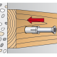 Дюбель Швидкий монтаж 10x100 мм грибок (50 шт)
